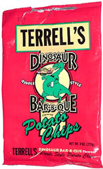 Terrell's Dinosaur Bar-B-Que Ripple Style Potato Chips