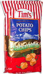 Tim's Cascade Style Potato Chips Habanero