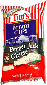 Tim's Cascade Style Potato Chips Pepper Jack Cheese