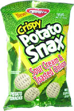 Tom's Crispy Potato Snax Sour Cream & Toasted Onion