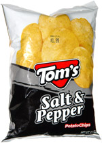 rense Paradis synd Tom's Salt & Pepper Potato Chips