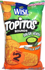 Topitos Rounds Salsa Verde Tortilla Chips