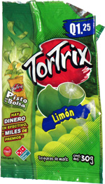 Tortrix Lime Flavored Corn Chips