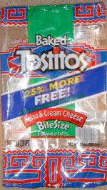 Baked Tostitos Salsa & Cream Cheese Bite Size Tortilla Chips