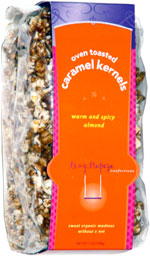 Tiny Trapeze Confections Warm and Spicy Almond Oven Toasted Caramel Kernels