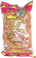 Turkey Creek Snacks Hot Barbeque Flavored Chicharron Pork Skins