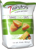 Twistos Baked Snack Bites Parmesan & Garlic