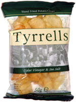 Tyrrells Hand Fried Potato Chips Cider Vinegar & Sea Salt