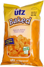 Utz Naturally Baked Potato Crisps Cheddar & Sour Cream