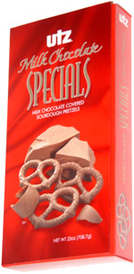 Utz Specials Milk Chocolate Covered Sourdough Pretzels