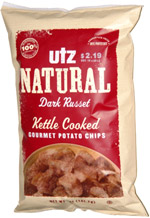 Utz Natural Dark Russet Kettle Cooked Gourmet Potato Chips