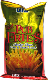 Utz Baked Pub Fries Cheddar Cheese Corn & Potato Snack