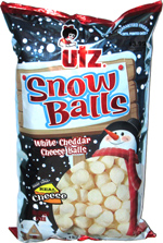 Utz Snow Balls White Cheddar Cheese Balls