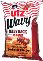 Utz Wavy Baby Back Ribs Potato Chips