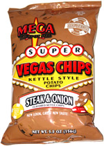Super Vegas Chips Kettle Style Steak & Onion
