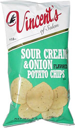 Vincent's Sour Cream & Onion Potato Chips