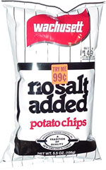 Wachusett No Salt Added Potato Chips