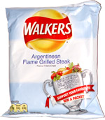 Walkers Argentinean Flame Grilled Steak Flavour Potato Crisps