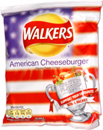 Walkers American Cheeseburger Flavour Potato Crisps