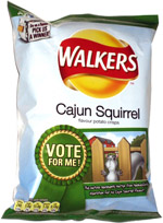 Walkers Cajun Squirrel Flavour Potato Crisps