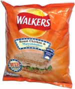 Walkers Roast Chicken & Mayonnaise Flavour Potato Crisps