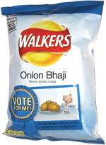 Walkers Onion Bhaji Flavour Potato Crisps