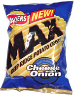 Walkers Max Deep Ridge Potato Crisps Cheese and Onion