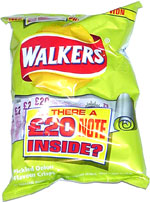Walkers Pickled Onion Flavour Crisps