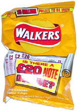 Walkers Roast Chicken Flavour Crisps