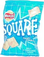 Walkers Square Potato Snacks Salt & Vinegar Flavour