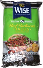 Wise Food Truck Favorites Beef Barbacoa Tacos Flavored Potato Chips