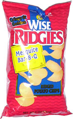 Wise Ridgies Mesquite Bar-B-Q Potato Chips