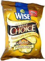 Wise Choice Roasted Garlic and Chive Baked Potato Crisps