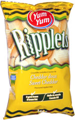 Yum Yum Ripplets Sweet Cheddar