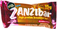 Zanzibar High Protein Breakfast Bar Strawberry Swirl