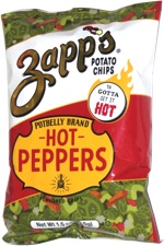 Zapp's Potato Chips Potbelly Brand Hot Peppers