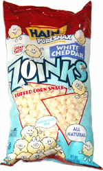 Hain PureSnax White Cheddar Zoinks Puffed Corn Snacks