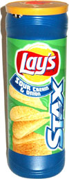 Lay's Stax Sour Cream & Onion Potato Crisps
