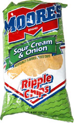Moore's Sour Cream & Onion Ripple Chips