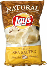 Lay's Natural Thick Cut Sea Salted Potato Chips