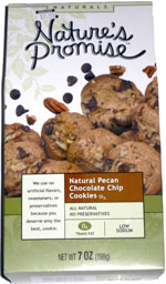 Nature's Promise Natural Pecan Chocolate Chip Cookies