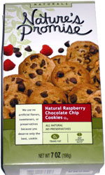 Nature's Promise Natural Raspberry Chocolate Chip Cookies