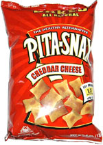 Baked Pita-Snax Cheddar Cheese