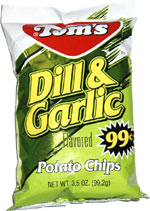 Tom's Dill & Garlic Potato Chips