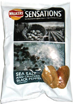 Walkers Sensations Sea Salt and Cracked Black Pepper Flavour Crisps