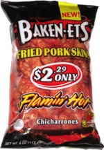 Baken-Ets Fried Pork Skins Flamin' Hot