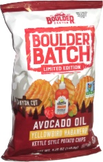 Boulder Batch Canyon Cut Avocado Oil Yellowbird Habanero Kettle Style Potato Chips