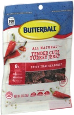 Butterball Tender Cuts Turkey Jerky Spicy Thai Seasoned