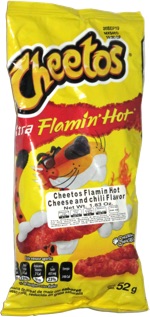 Cheetos Xtra Flamin' Hot Cheese and Chili