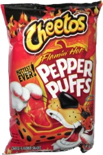 Cheetos Flamin' Hot Pepper Puffs